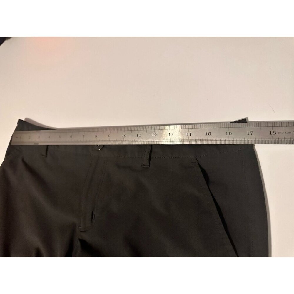 Eddie Bauer Chino Pants Women Size 10 Black Polyester Stretch Slightly Curvy Fit - Picture 10 of 11
